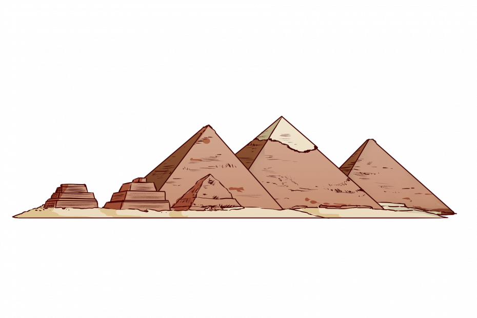 エジプト、ギザの3大ピラミッド。クフ王のピラミッド。世界遺産。