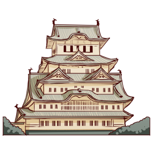 日本の国本、兵庫県の姫路市の城。世界遺産。