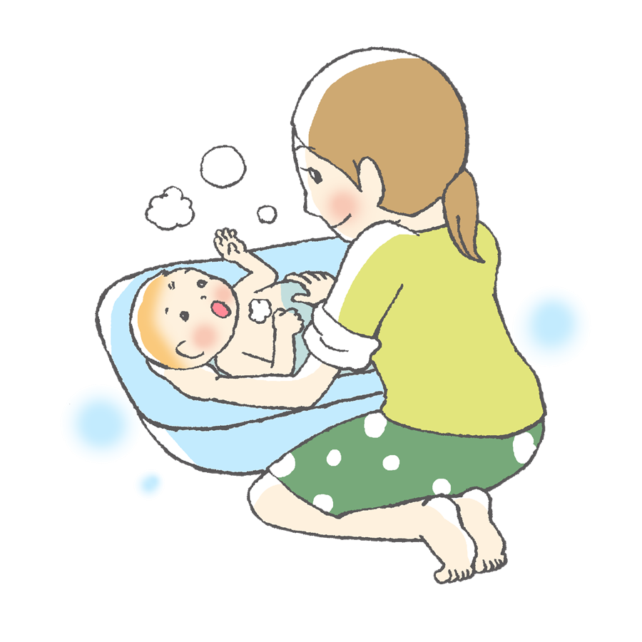 赤ちゃん、育児、ママ、お風呂